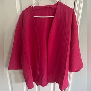 SHEIN open front blazer